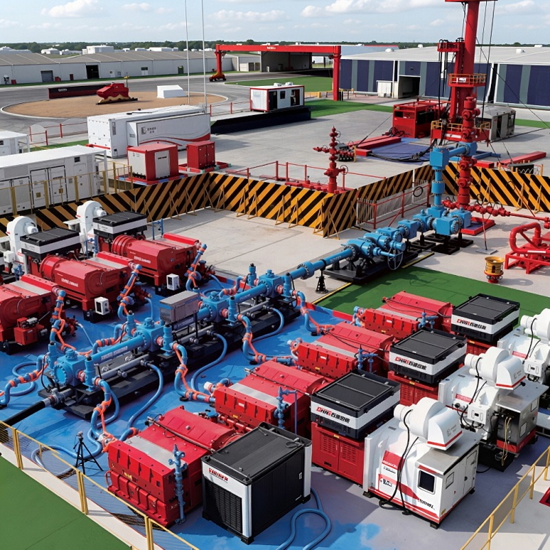 Full flanged fracturing manifold oilfield equipment