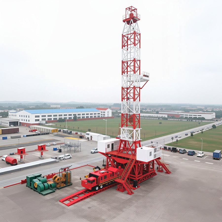 Multi stage Mast Mountain Workover Rig oilfield equipment